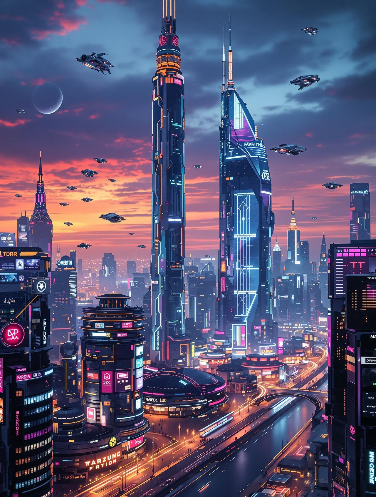 思古影视出品科幻电影《未来都市》官方海报，展现2050年绿色智能城市的宏伟蓝图
